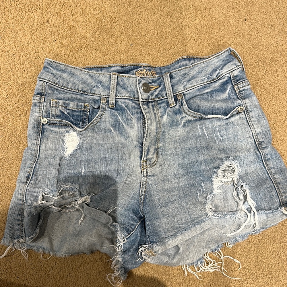 BDF distressed denim jean shorts sz Medium